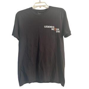 VGUC Vlone Legends Never Die Black Short Sleeve Tee Shirt Juice Wrld Size Small